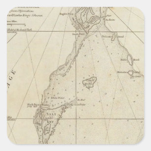 Sticker Carré Îles Turques