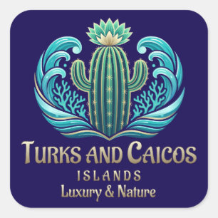 Sticker Carré Îles Turques-et-Caïques