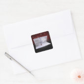 Sticker Carré Illusion 3D "Rêves neigeux" (Enveloppe)