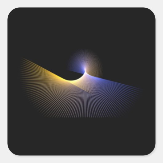 Sticker Carré Illusion sombre (Devant)