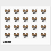 Sticker Carré Illustration amusante de Deez Nutz (Feuille)
