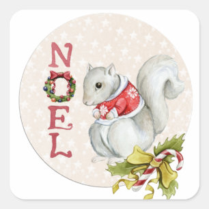 Sticker Carré Illustration de Christmas