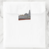 Sticker Carré Illustration de découpe (Sac)