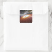 Sticker Carré Illustration d'un trou noir supermassif (Sac)