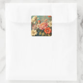Sticker Carré Illustration florale (Sac)