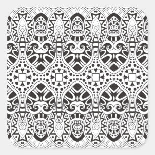 Sticker Carré Illustration inspirée