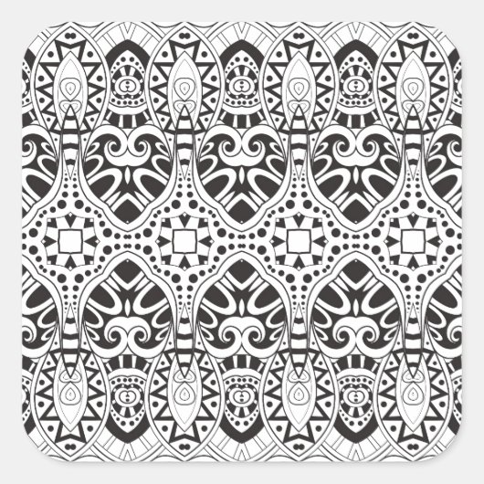 Sticker Carré Illustration inspirée (Devant)