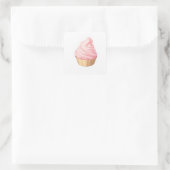 Sticker Carré Illustration Pastel joueuse (Sac)