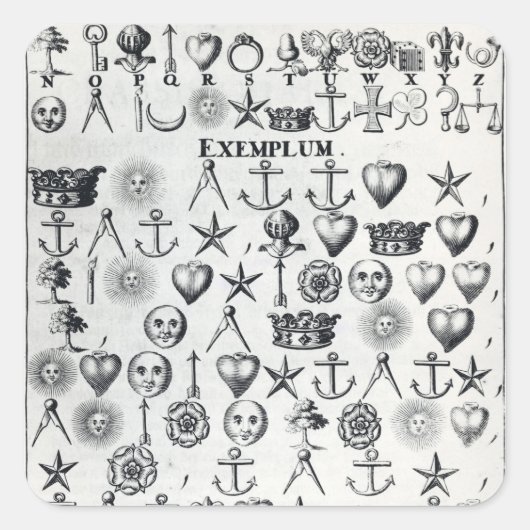 Sticker Carré Illustration tirée du livre 9 (Devant)