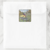 Sticker Carré Illustration tirée du livre "Book of Simple" (Sac)