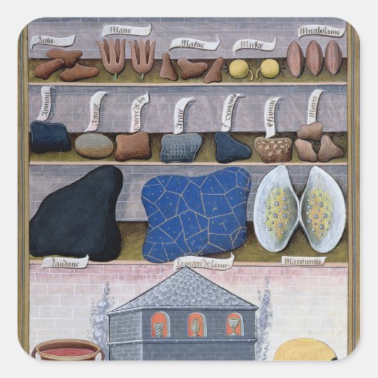 Sticker Carré Illustration tirée du "Livre des médicaments simpl (Devant)