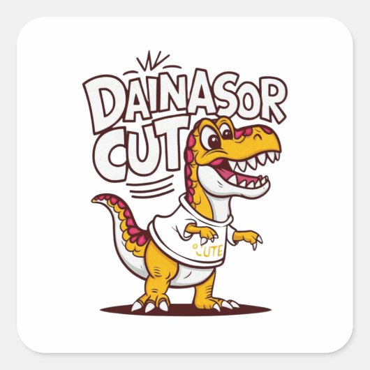 Sticker Carré Illustration vectorielle vivante et capricieuse d' (Devant)