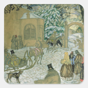 Sticker Carré Illustraton pour "Dubrovsky", par Alexandre