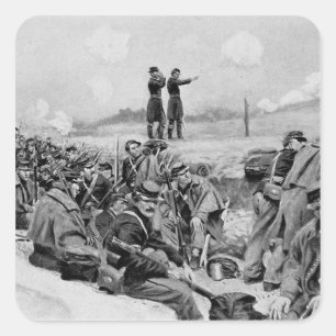 Sticker Carré Ils attendaient l'ordre de facturer