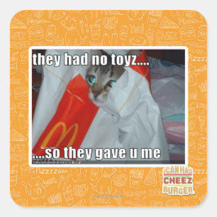 Sticker Carré ils n'ont eu aucun toyz