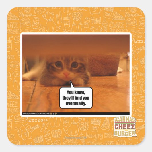 Sticker Carré Ils te trouveront (Devant)