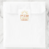 Sticker Carré I'm A Ray (Sac)