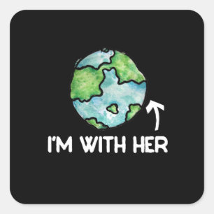 Sticker Carré im avec sa science