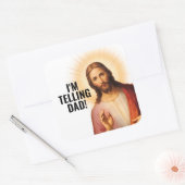 Sticker Carré I'm Telling Dad - Funny Jesus Meme (Enveloppe)