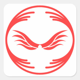 Sticker Carré Image amusante au milieu d'un design amusant