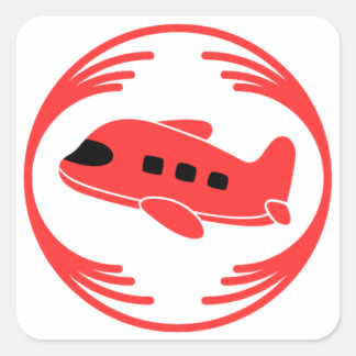 Sticker Carré Image amusante au milieu d'un design amusant