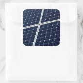 Sticker Carré Image amusante d'un panneau solaire (Sac)