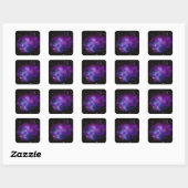 Sticker Carré Image d'espace violet (Feuille)