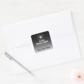 Sticker Carré Image et texte (Enveloppe)