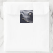 Sticker Carré Image satellite de l'île de Semisopochnoi (Sac)