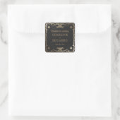 Sticker Carré Imaginaire céleste gothique Gold Ivy Mariage (Sac)