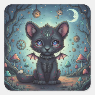 Sticker Carré Imaginaire gothique Kit bébéBat
