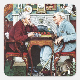 Sticker Carré Imbécile d'avril, 1943