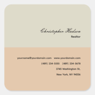 Sticker Carré Immobilier simple professionnel