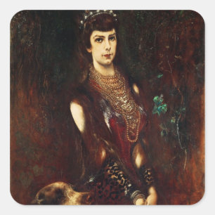 Sticker Carré Impératrice Elizabeth de l'Autriche, 1883