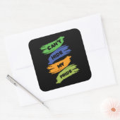 Sticker Carré Impossible de masquer ma fierté | LGBTQ | GAY PRID (Enveloppe)