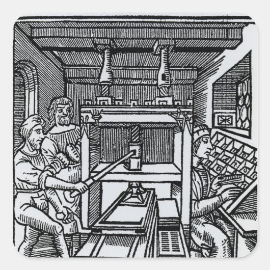 Sticker Carré Impression (Devant)