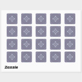Sticker Carré Impression d'art de conception radiale (Feuille)