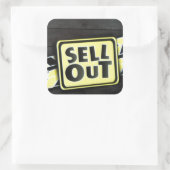 Sticker Carré Impression d'art vendue (Sac)