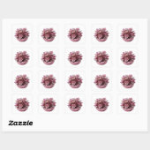 Sticker Carré Impression d'autocollant abstrait argent dynamique (Feuille)