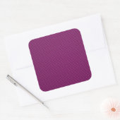 Sticker Carré Impression en fibre de carbone violet Fushia (Enveloppe)