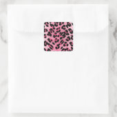 Sticker Carré Impression guépard rose RAB Rockabilly (Sac)