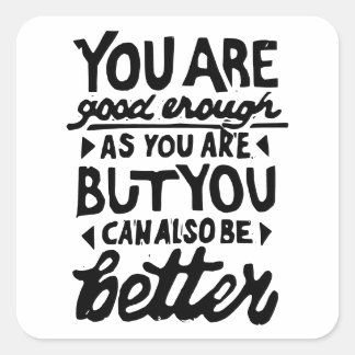 Sticker Carré Impression Lino de devis motivé