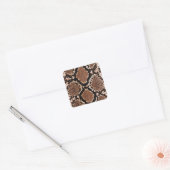 Sticker Carré Impression Python Snake Skin (Enveloppe)