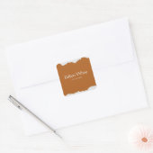 Sticker Carré Impression texturée gris marron (Enveloppe)