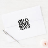 Sticker Carré Impression Zebra (Enveloppe)