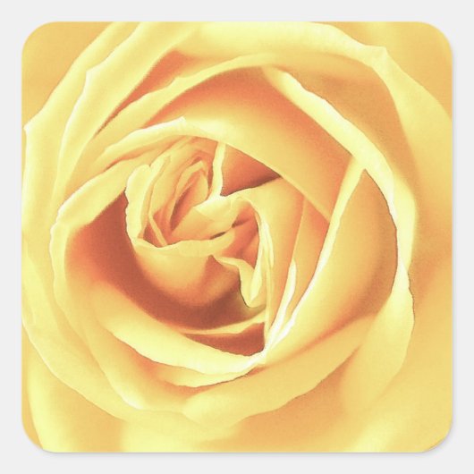 Sticker Carré imprimé rose jaune (Devant)
