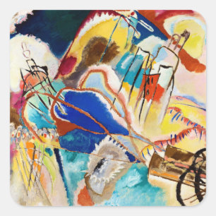 Sticker Carré Improvisation 30 (Canons) par Wassily Kandinsky