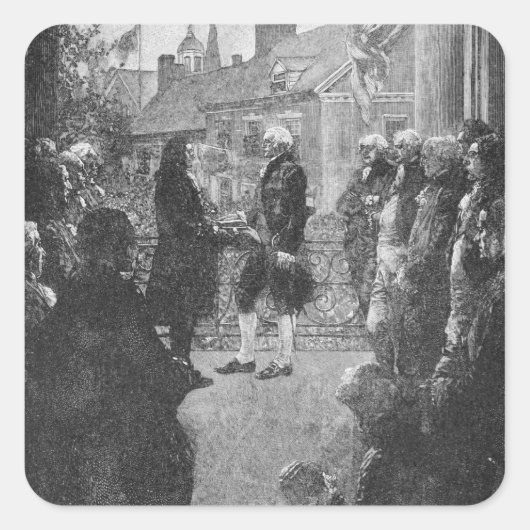 Sticker Carré Inauguration (Devant)