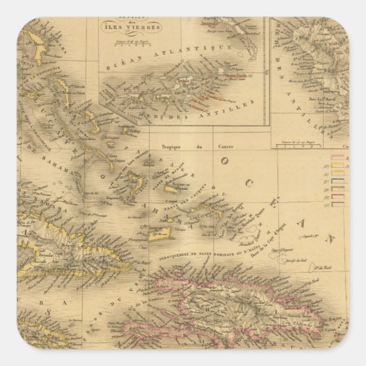 Sticker Carré Inde 6 (Devant)