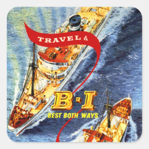 Sticker Carré Inde britannique ~ Meilleur des deux manières